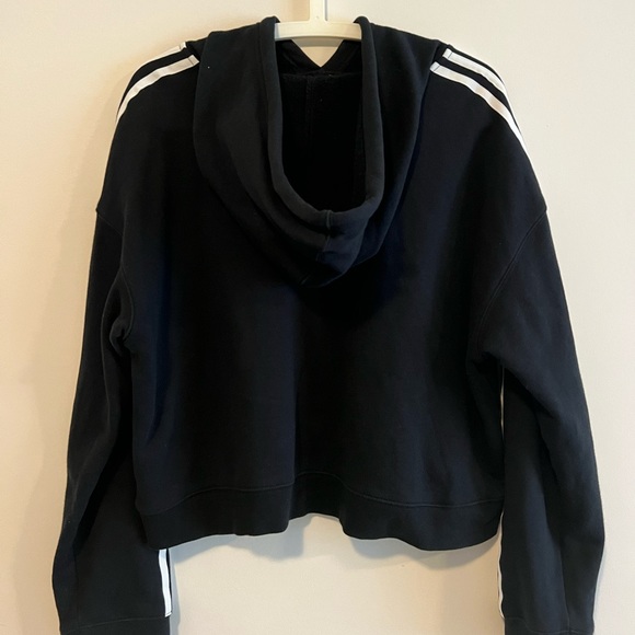 ADIDAS Cropped Hoodie Size L - Picture 2 of 3